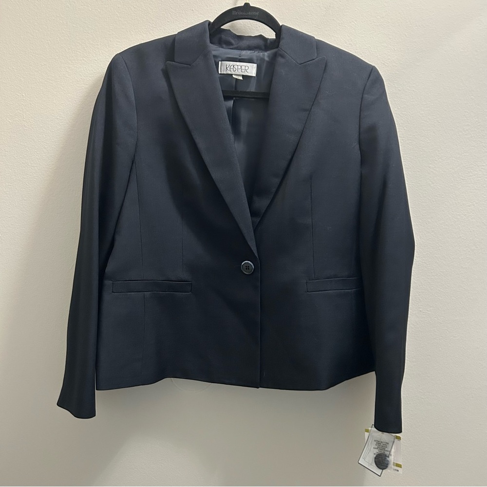 Kasper Black Blazer Suit Jacket, NWT